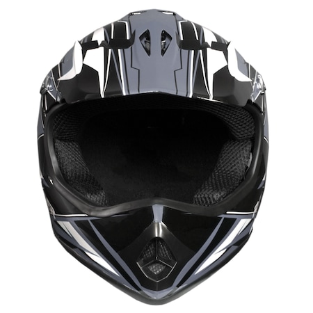 Raider Helmet, Gx3 Youth Mx- Blk/Silver-Yl 2131915